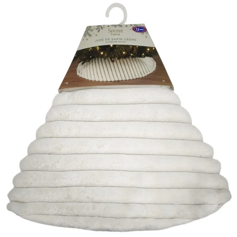 Jupe de sapin creme stripe