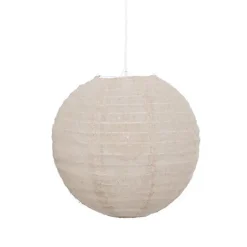 Lanterne boule lin jordy