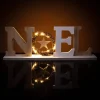 Lettre lumineuse noel