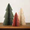 Lot de 3 sapins en papier