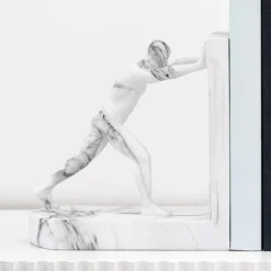 Lot de 2 serres livres statuette