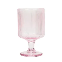 Lot de 4 verres a pied rose