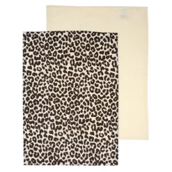 Lot de deux torchons leopard
