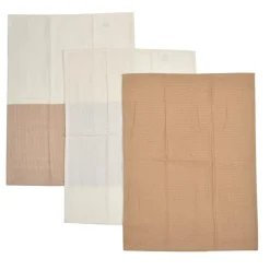 Lot x3 torchons gaufres 50x70cm