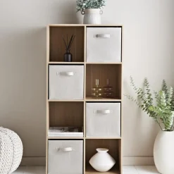 Meuble 8 cubes couleur bois