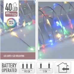 Microled 40 led a pile multicoul