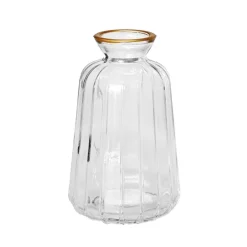Mini vase bord dore