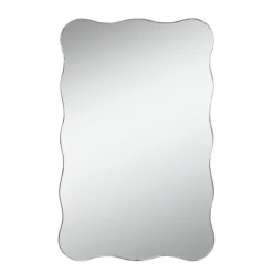 Miroir ondule chrome