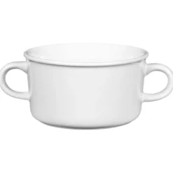 Mug a soupe en porcelaine blanc