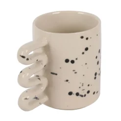 Mug anse serpentin noir et blanc