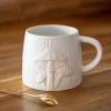 Mug creme motif champignon