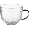 Mug en verre martele