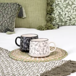 Mug visage noir/blanc 500ml