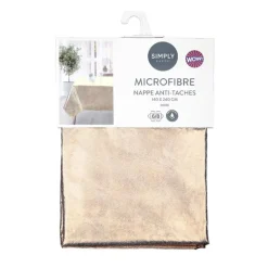 Nappe dore microfibre 140x240cm