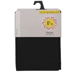 Nappe polyester 140x240cm noir