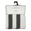 Nappe rayee noir et blanc