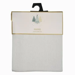 Nappe tissee paillete/brodee 140