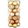 Pack 35 boules 6 cm champagne