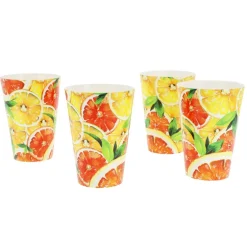 Pack 4 gobelets fruit orange