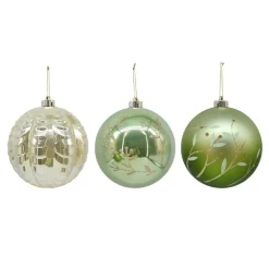 Pack de 3 boules 15cm forest