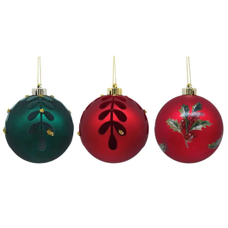 Pack de 6 boules 12cm tradi