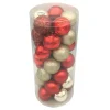 Pack de 35 boules 60mm rouge ch