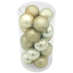 Pack de 20 boules 40mm champagne