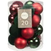 Pack de 20 boules 60mm tradition