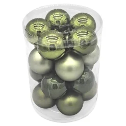 Pack de 20 boules 60mm vert