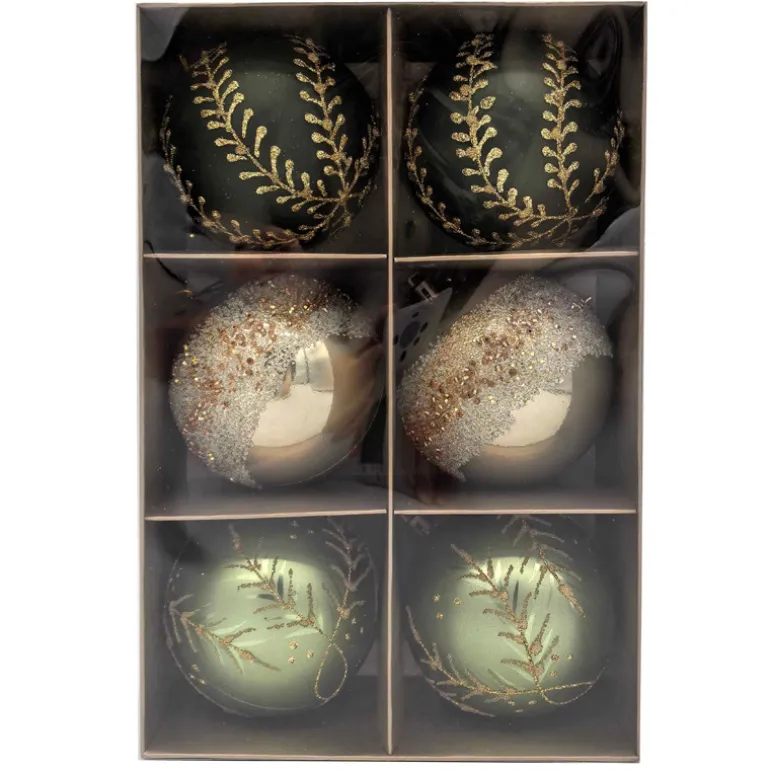 Pack de 6 boules vertes