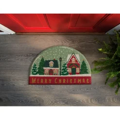 Paillasson de noel boule a neige