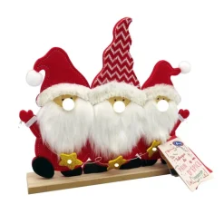 Pancarte 3 peres noel avec guirl