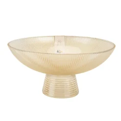 Panier a fruit en verre strie