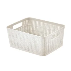 Paniere rectangulaire effet lin