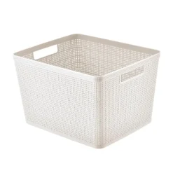 Paniere rectangulaire effet lin