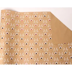 Papier cadeau enfant kraft et fo