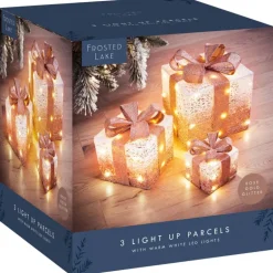 Paquets cadeaux lumineux x3