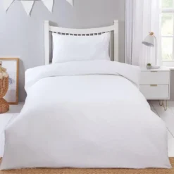 Parure 140x200 gaufree blanc