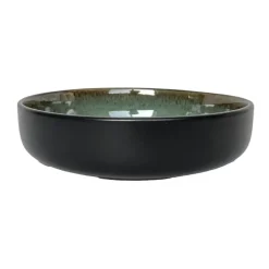 Pasta bol bleu/vert bord noir