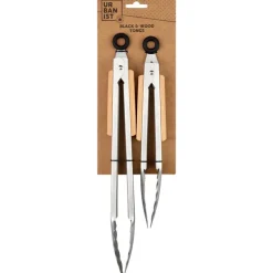 Pinces acier inoxydable + bois