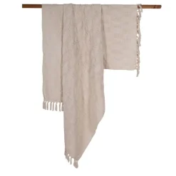 Plaid jacquard coton 130x170cm