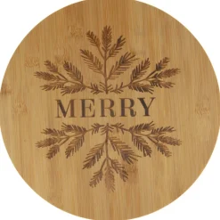 Planche ronde en bois noel