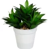 Plante artificielle pot blanc