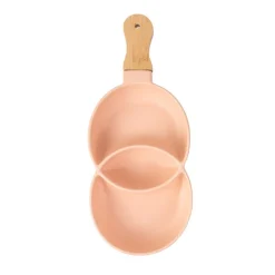 Plat aperitif double manche bois