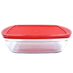 Plat rect avec couvercle 28x20cm