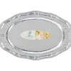Plateau oval x2 aluminium