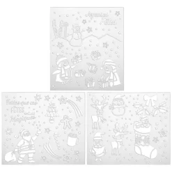 Pochoir de noel x3 - 42x37 cm