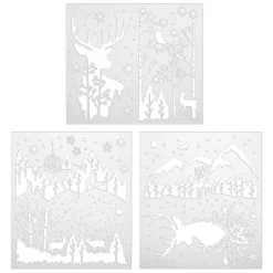 Pochoir de noel x3 - 42x37 cm