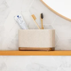 Porte brosse a dent effet pierre