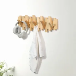 Porte manteaux irregulier bois c